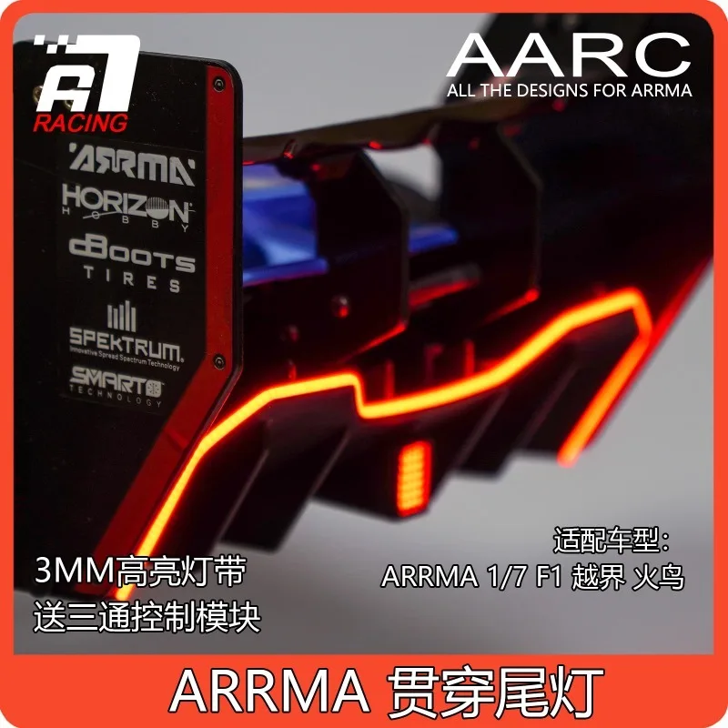 

ARRMA INFRACTION FELONY F1 1/7 on-Road RC Car Full-width Taillight Red Highlight Lamp Strip Tool-Free Installation Upgrade Parts