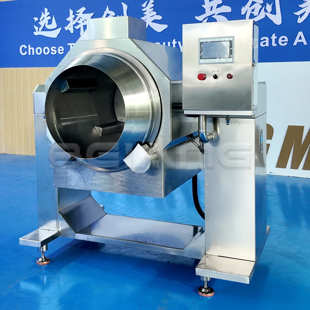 Multiple Function Efficient Commercial 360° Rotating Automatic Seafood Mix Stir Fry Machine