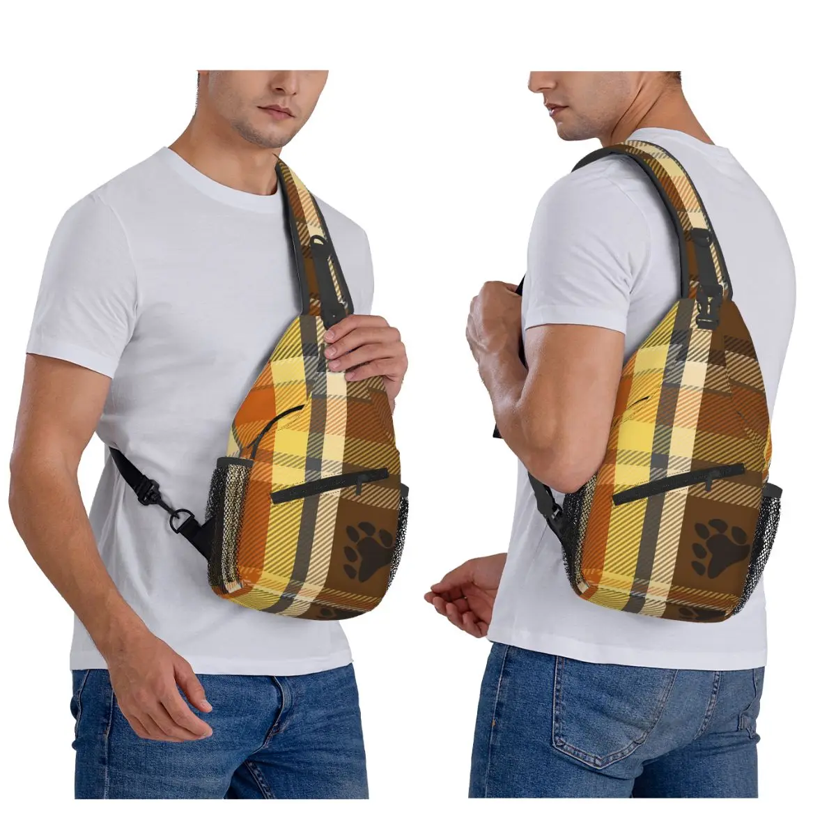 

ЛГБТ гей-медведь с флагом гордости, клетчатая нагрудная сумка, мужской рюкзак через плечо, нагрудная сумка, дорожный походный рюкзак, сумка на плечо