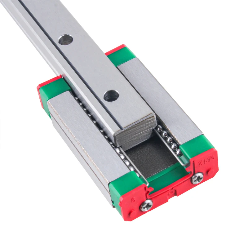 2 قطعة دليل خطي + 4 قطعة جزء طابعة ثلاثية الأبعاد MGN7H MGN9H MGN12H MGN15H L من 100 مللي متر إلى 1000 مللي متر شريحة السكك الحديدية الخطية المصغرة #4