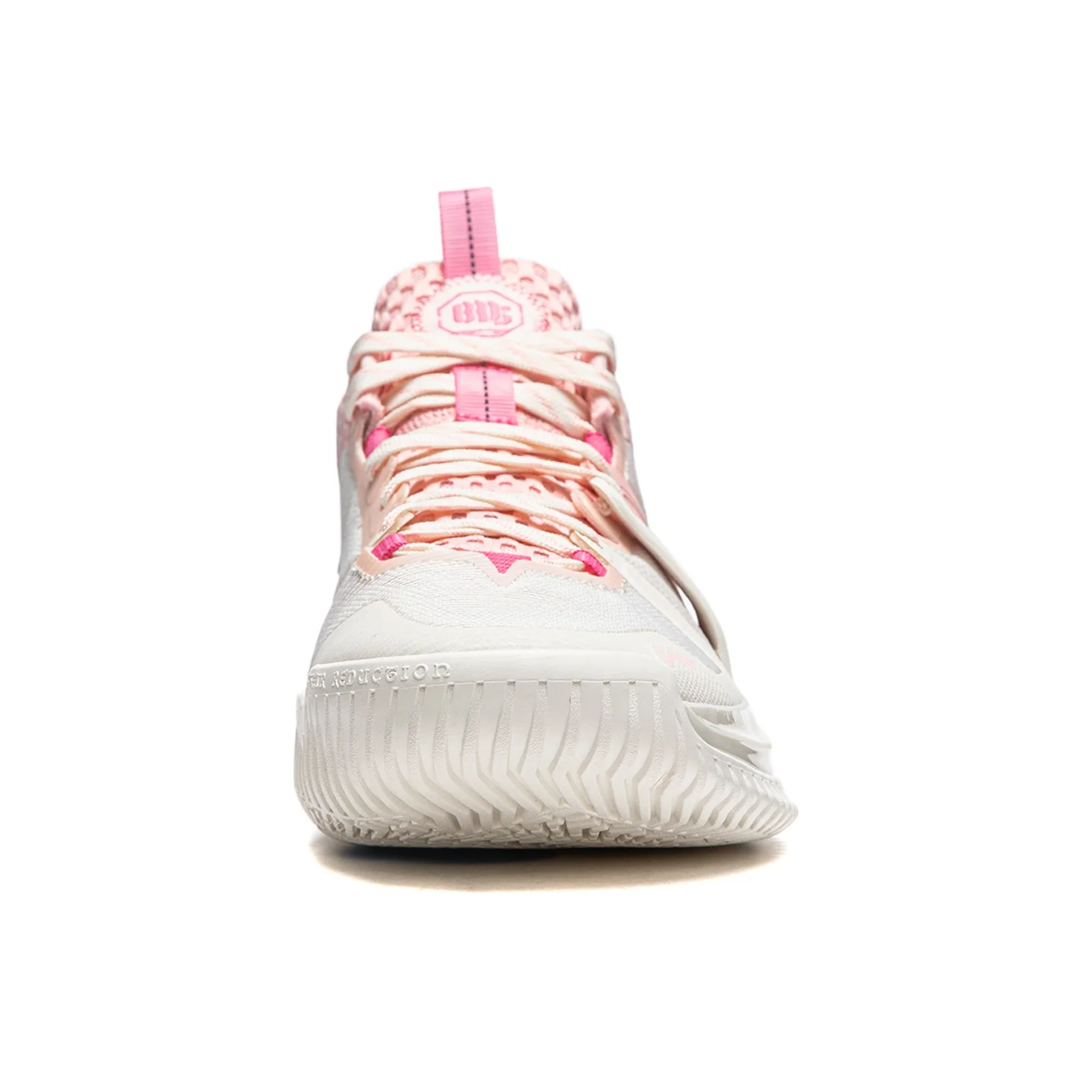 Li Ning Storm 2024 Cushioning Breathable Lightweight Rebound Low top Basketball Shoes Men's White Pink ABFU017-2 view 6