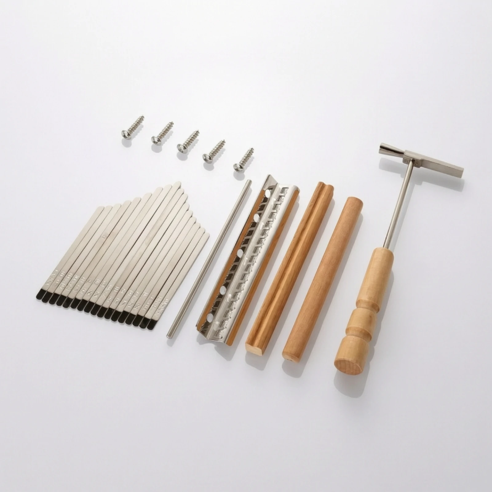 DIY Kalimba Accessory Kit Easy to Use Kalimba Parts Kit with Tuning Hammer Finger Piano Repair Parts Set Long-Lasting 136 G - view 6