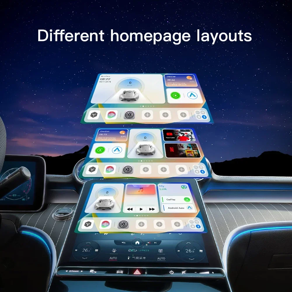 TIMEKNOW نظام أندرويد سيارة بلاي Ai Box محول لاسلكي Carplay Auto Android Box 4g 64gb carplay ai box مع يوتيوب netflix #5