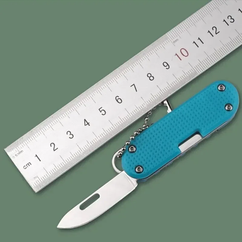 Nuovo cacciavite multifunzione 7 in 1, coltello portachiavi per piccoli utensili da esterno EDC, strumento di riparazione combinato mini cacciavite