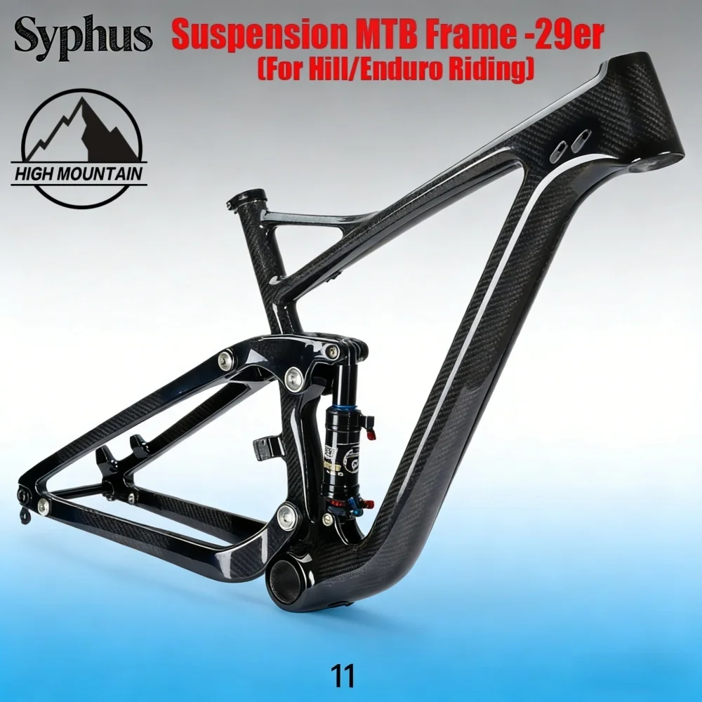 

Рама для горного велосипеда Syphus с полной подвеской, внутренняя проводка, 29 дюймов, 142*12 мм, PF30, рама для велосипеда с мягкой подвеской, рама для горного велосипеда 29 дюймов