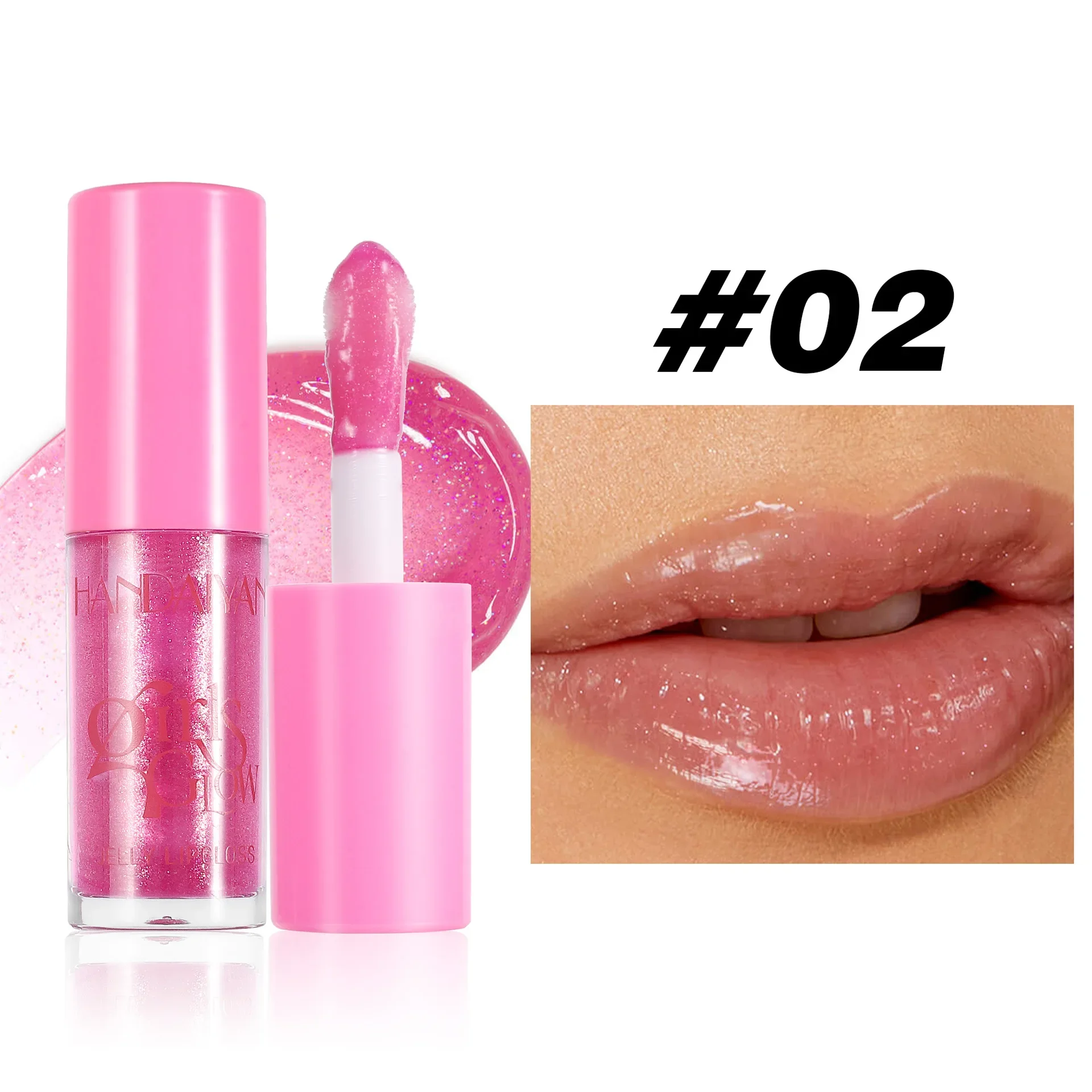 Jelly Lip Oil Gloss Offers Immediate Shine Juicy Lip Oil  LIp Gloss Hybrid Long-lasting Hydration & Nourishing, 4.7ml