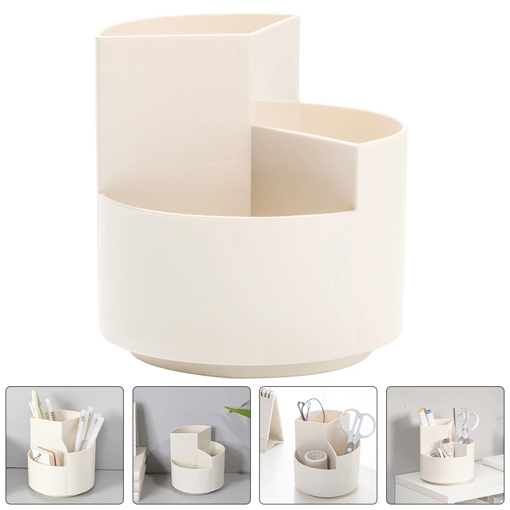 

Stationery Storage Box Rotating Multi Case Pen and Rack Desktop Organiser Organizer Office Pencil Holder Take Away