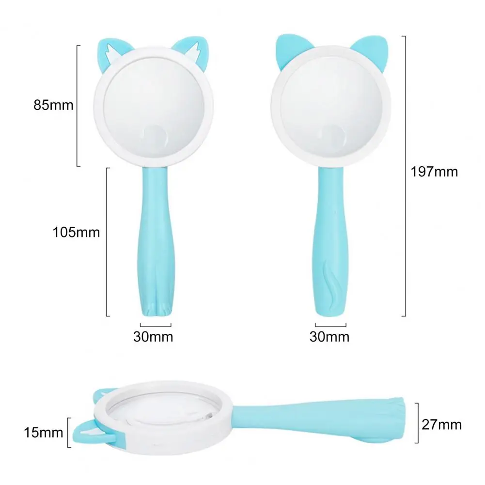 5X 10X Creative Children Magnifier Animal Design Cartoon Appearance Magnifying Glass for Scientific Exploration
