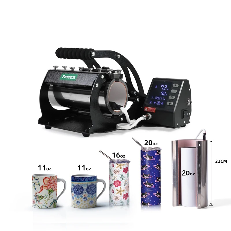 

Freesub 20OZ 30OZ Tumbler Bottle Printing Machine 11 In 1 Multi-function Mug Heat Press Machine