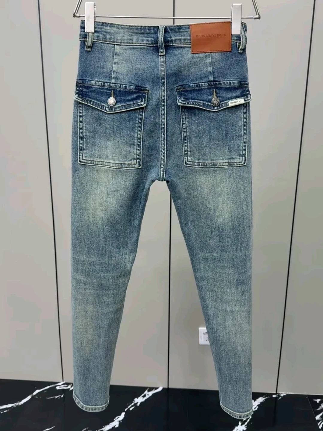 

Spring New Men's Comfortable Fashionable Stylish High-Quality Denim Jeans Trendy Versatile Handsome Straight Leg Fit Jeans