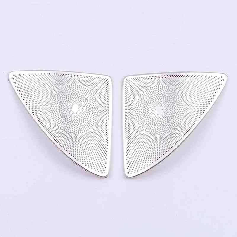 For Mercedes Benz W222 S Class S300 S320 S350 S400 Stainless Car Door Panel Loudspeaker Pad Speaker Cover Trim Frame Sticker