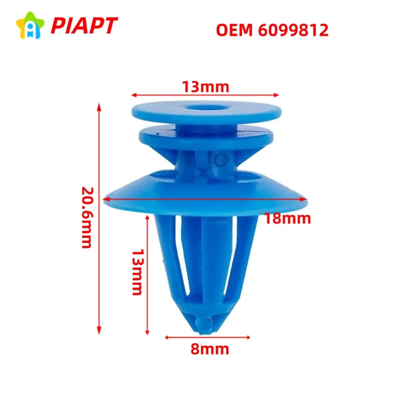 20PCS OEM 6099812 Door Card Panel Trim Clips Interior Retainer  For Ford Fiesta