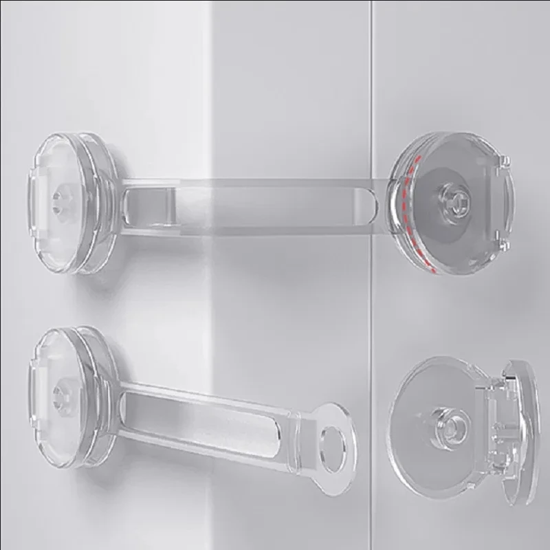 Protect children and babies, drawer locks, anti-opening refrigerator cabinets, anti-pinch multi-functional safety buckles image 2