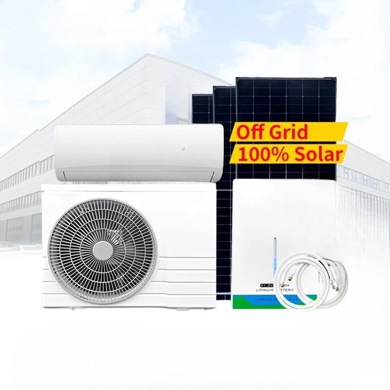 Solar Air Conditioning Off-grid DC 48V 9000 12000 18000 24000 Split AC/DC Hybrid Solar Air Conditioning Household