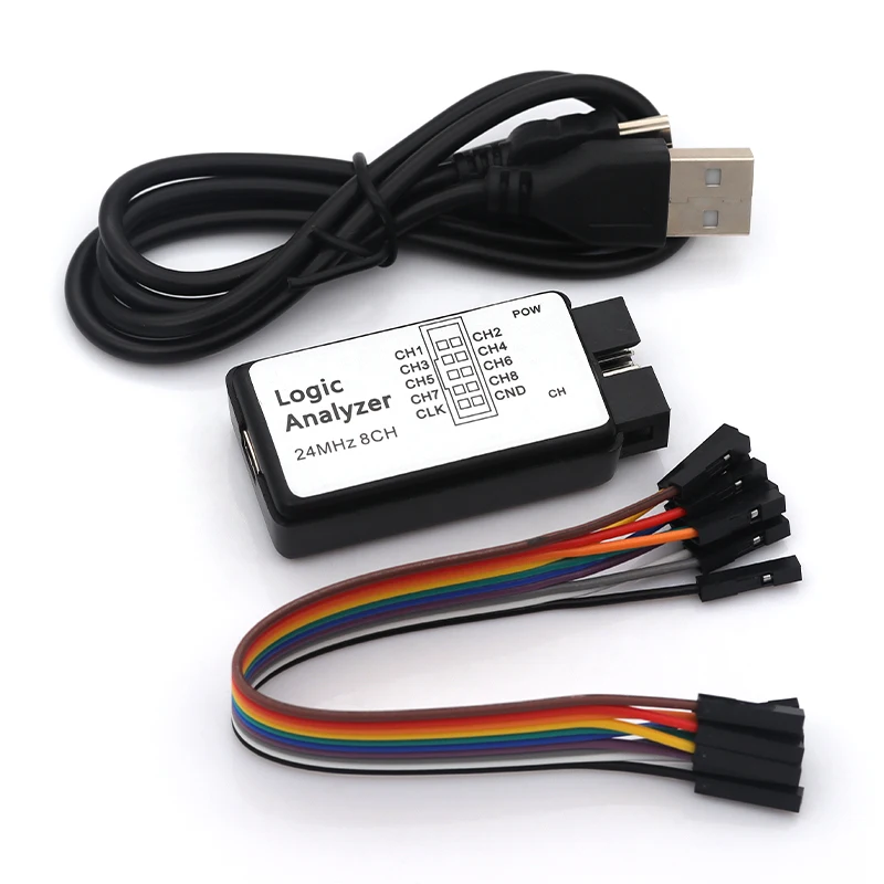 USB Logic Analyzer Microcontroller for ARM FPGA Debugger 8 Channels 24M Samples Set for Digital Electronics Testing ﻿ view 5