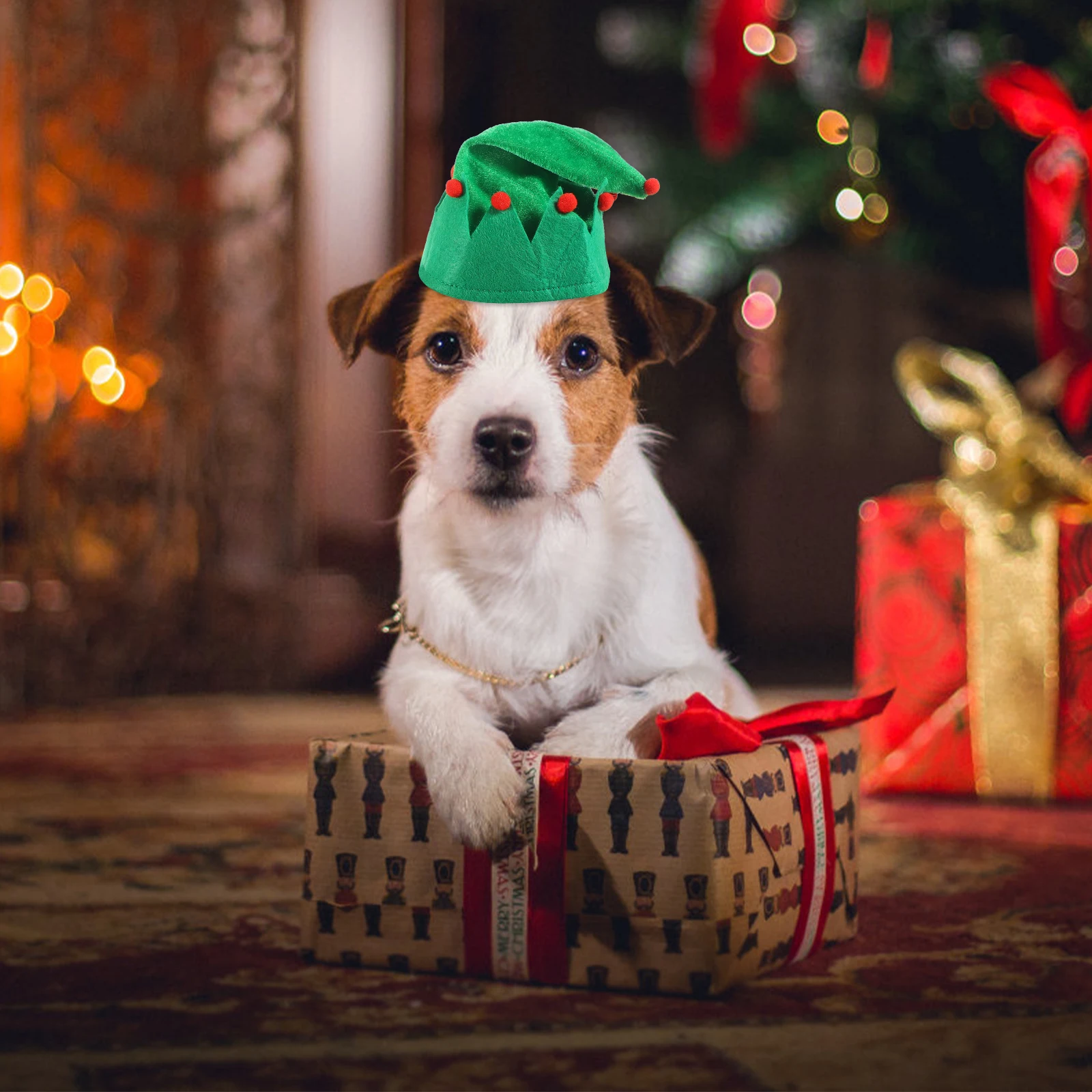 

1 set 1 Set Christmas Costume Dog Puppy Cape Hat Cosplay Party Clothes Xl Size Pet Party Outfit Pet Christmas Accessories