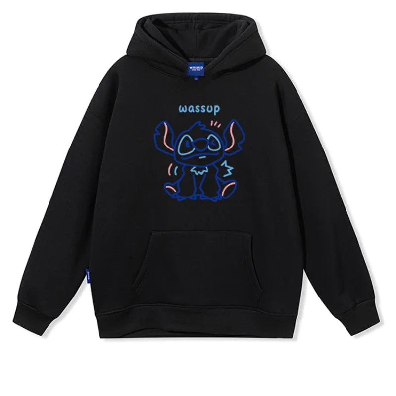 

Cute Stitch Hoodie Disney Unisex Couple's Autumn/winter Loose Top Winter Clothes Women