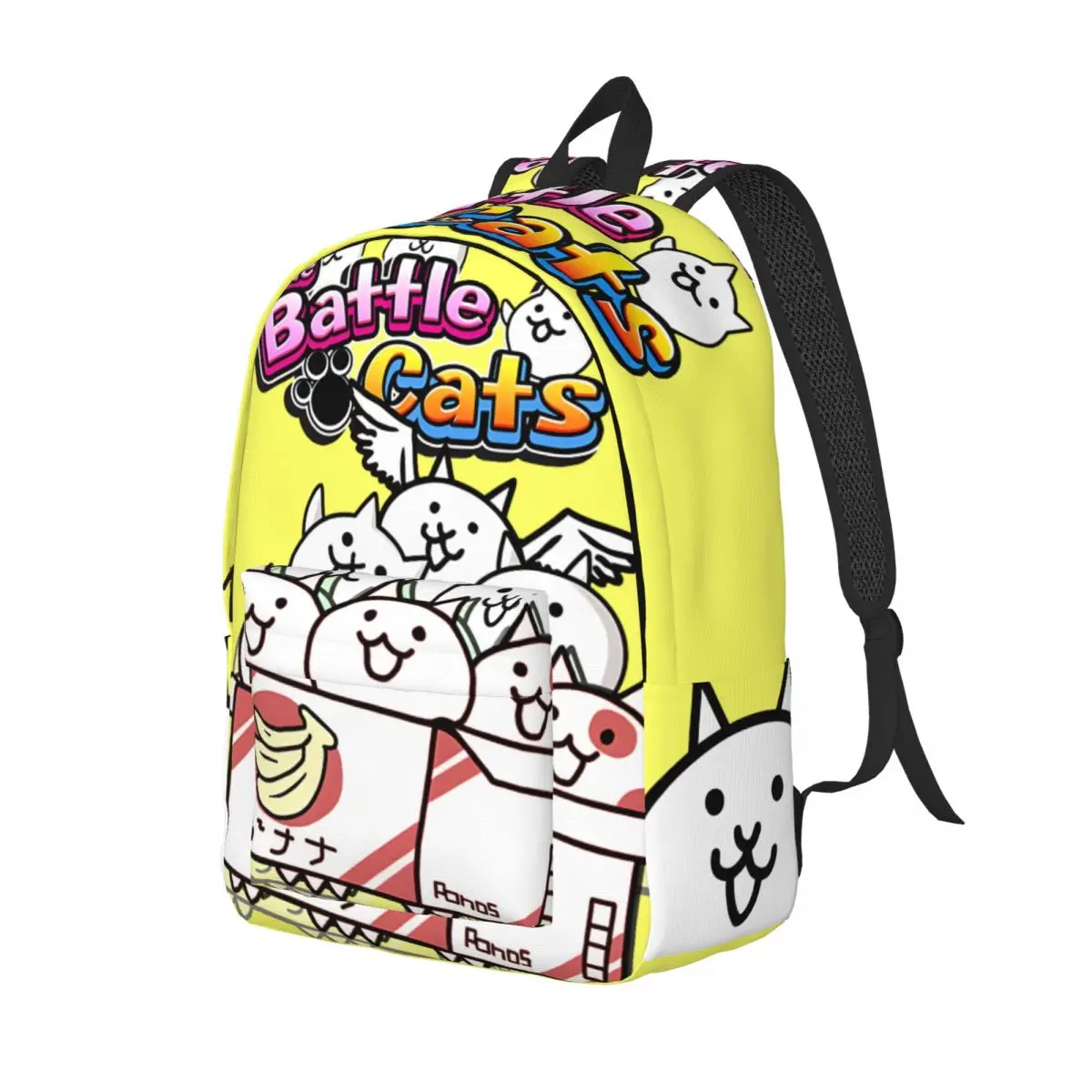 Birthday Happy Together Zipper Closure Rucksack B-Battle Cats Super Quality Female Children's Bags Campus