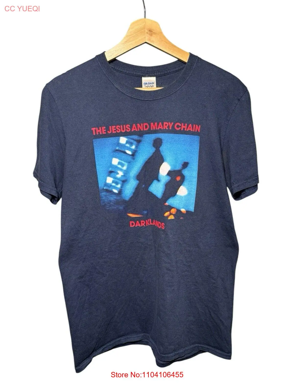 

VTG The Jesus And Mary Chain 'Darklands' T-Shirt Sz M Blue Band