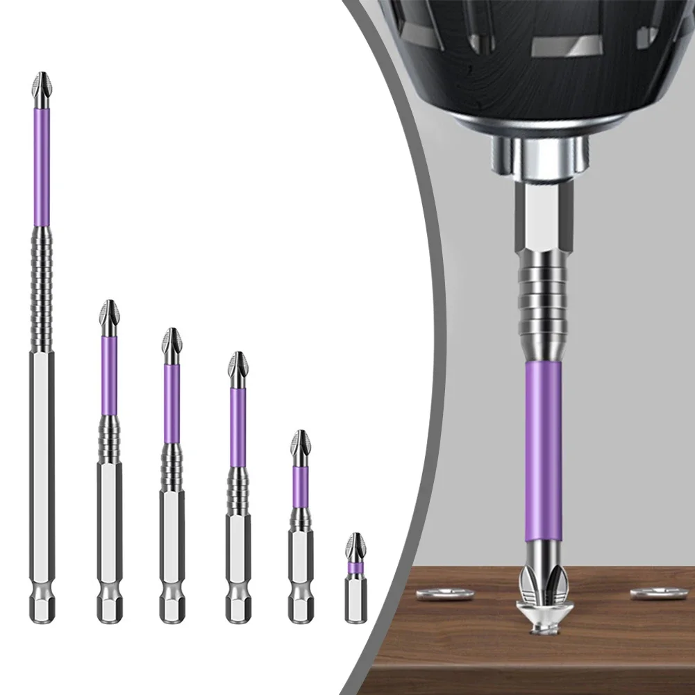 For Electric Screwdrivers Hand Drill Bits Cross Screwdriver Tool Assembly Tasks Non-slip Design Rust Prevention