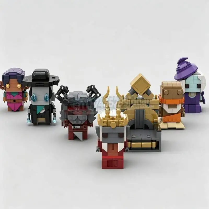 1105PCS Dice Throne Adventures MOC Building Block Game Character Figures Model Creative DIY Assembly Educational Collection Gift