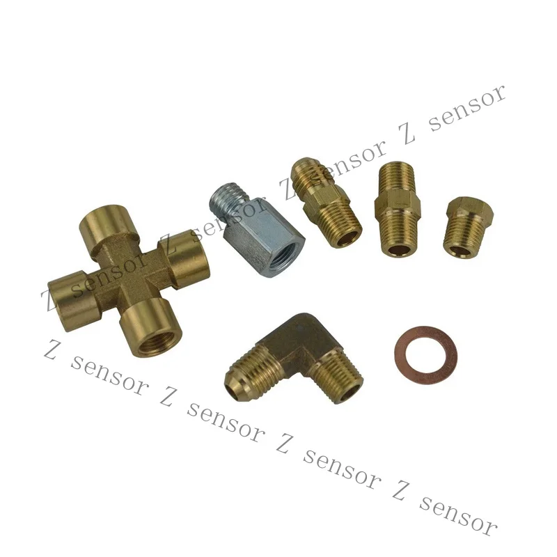 RRR+  36 Turbo Oil Feed Line Kit Braided Steel for T3 T4 T3T4 T04E T70 1/8NPT Fitting