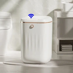 24/20L Smart Bathroom Trash Can Automatic Sensor Garbage Bin Large Capacity Induction Trash Can For Kitchen Bathroom