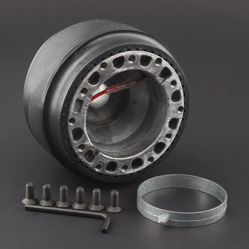 High Quality Wheel Hub Adapter Fit For Renault Momo Isotta Nardi Omp Sparc-o Vehicles Complete Installation Screws Black Housing