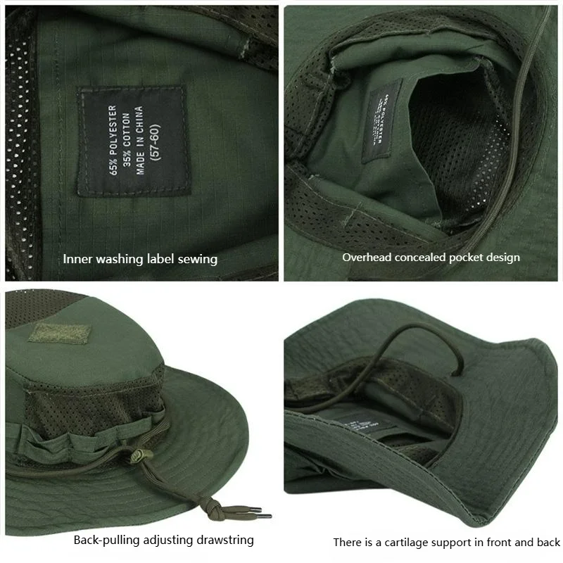 FG atacs التمويه Boonie قبعة المشي لمسافات طويلة الصيد الصيد كامو قبعة بحافة Packable السفر الصيف قبعة للشاطئ للنساء والرجال