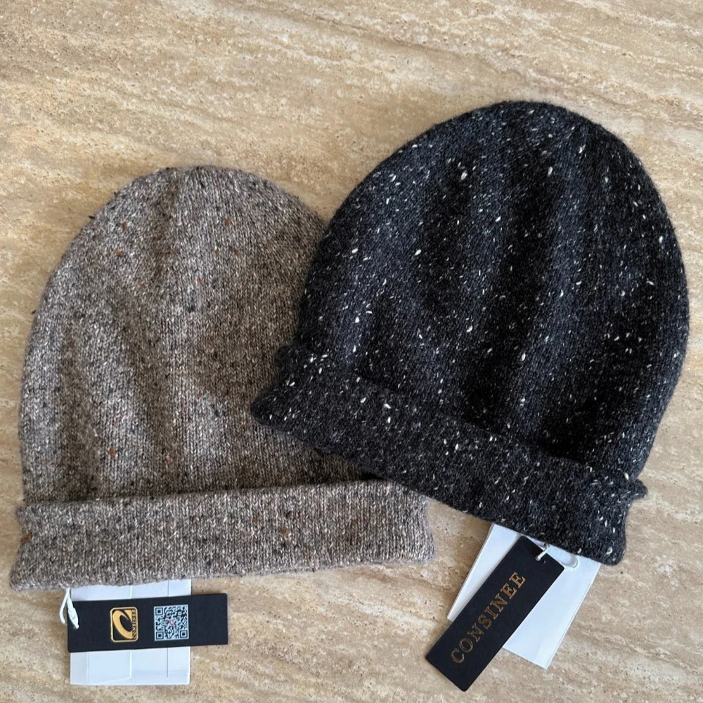 Winter New Cashmere Cap Knitted Hat for Women
