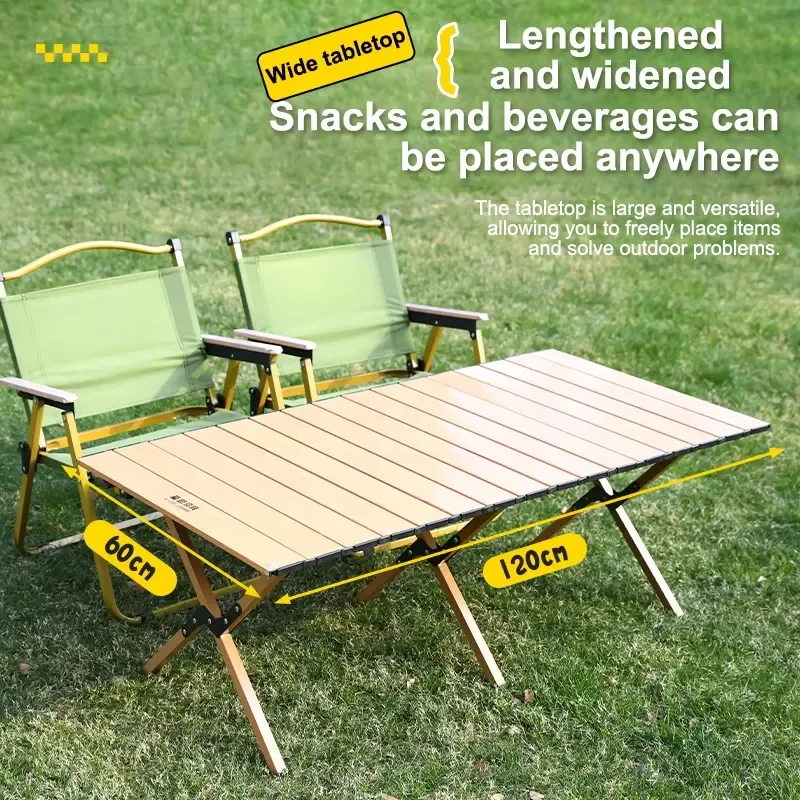 Foldable Camping Table and Chair Set Portable Outdoor Picnic Furniture Durable Lightweight Gear for Hiking Beach Travel BBQ
