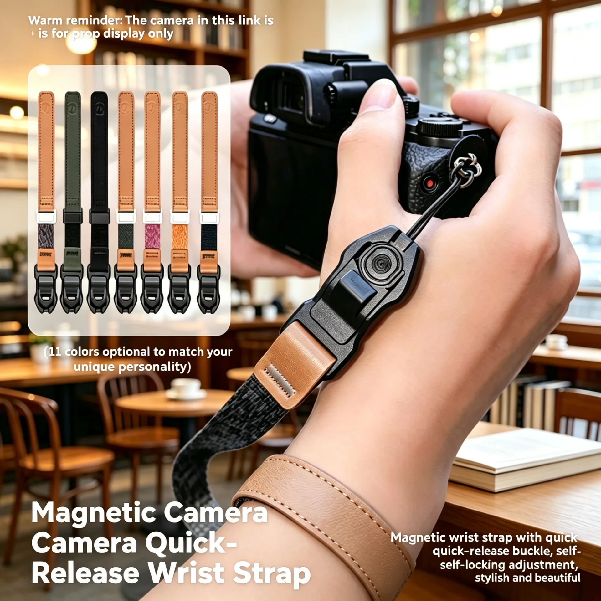 Quick Release Adjustable Anti‑Slip Anti‑Lost Camera Wrist Strap Safety Lanyard for Canon Sony Nikon Fuji Olympus DSLR Mirrorless