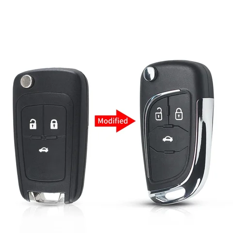   Модифицированный Складной Корпус Ключа KEYYOU Для Chevrolet Cruze, Epica, Lova, Camaro, Impala - 2/3/4/5 Кнопок, Лезвие HU100