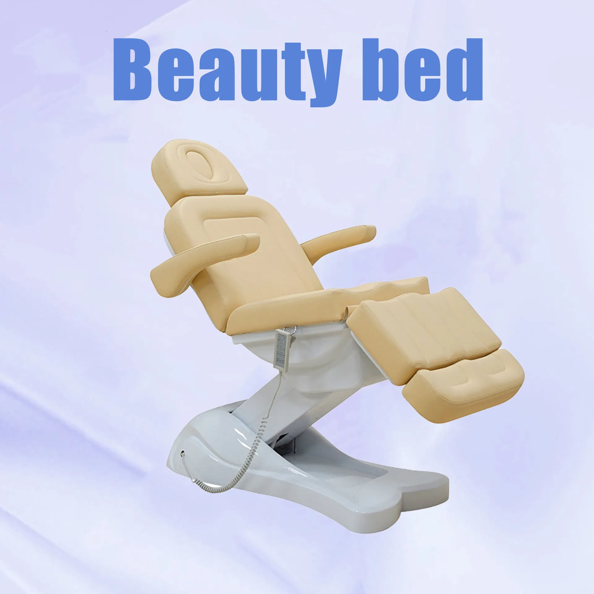 

electric beauty bed, special body massage embroidery bed for beauty salons, folding micro-plastic bed, automatic lifting
