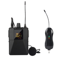 Wireless Lavalier Microphone System UHF Noise Reduction Fidelity Anti-Interference for Outdoor Interview Live