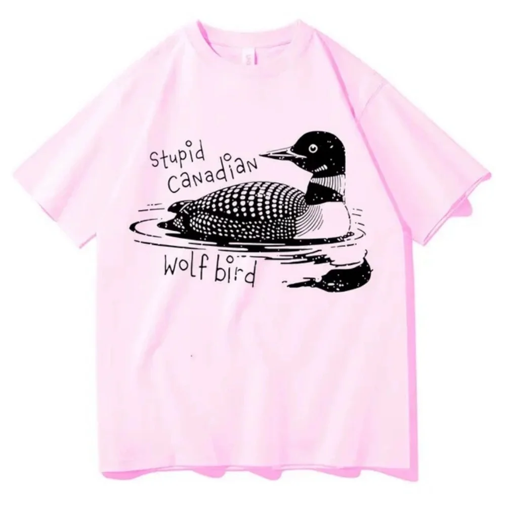 2026 new intense competition funny emoji illustration silly bird summer men's short sleeved T-shirt