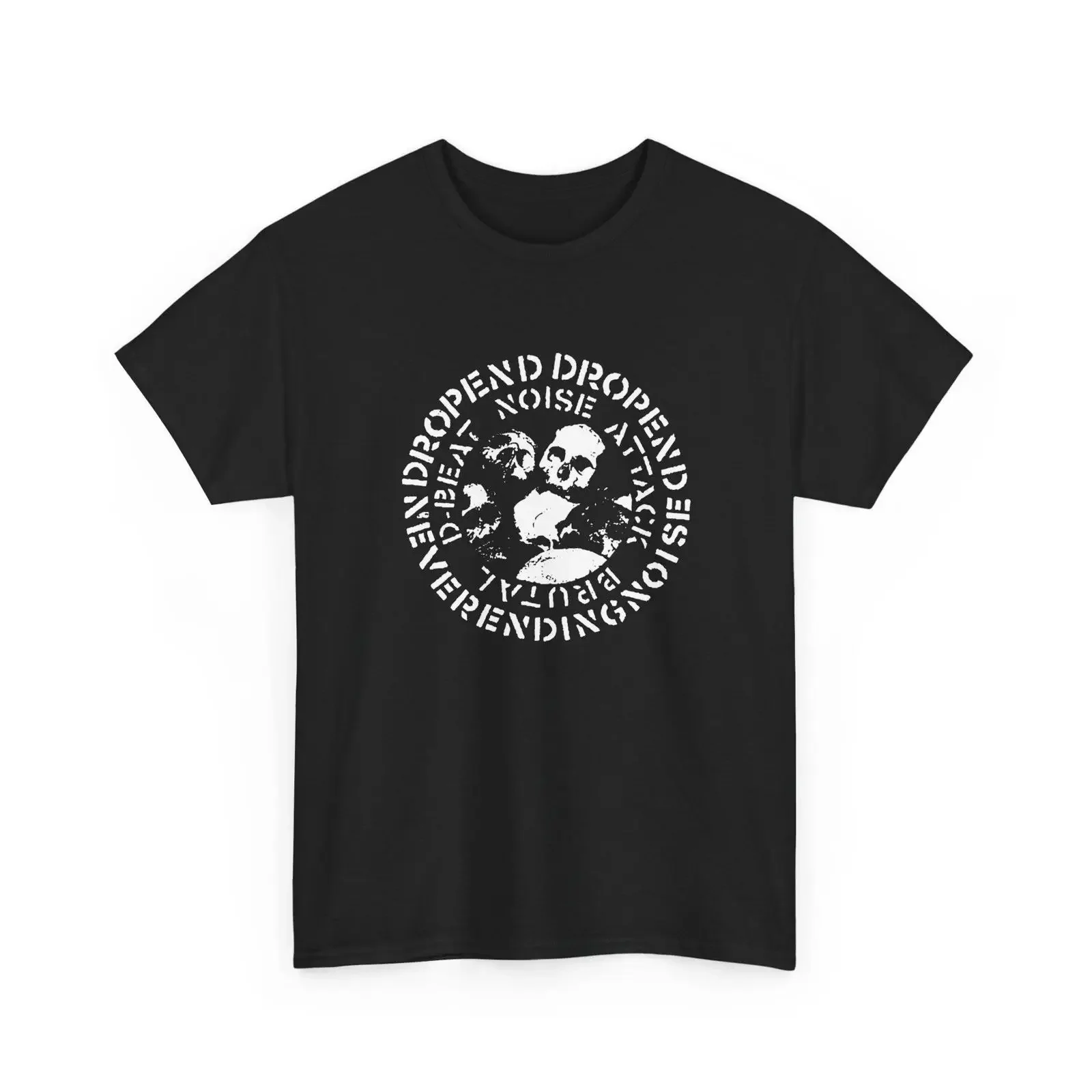 Dropend T Shirt Neverending Noise Cult Japanese Hardcore Punk 5 colorways vintage Washed designer clothes graphic Casual