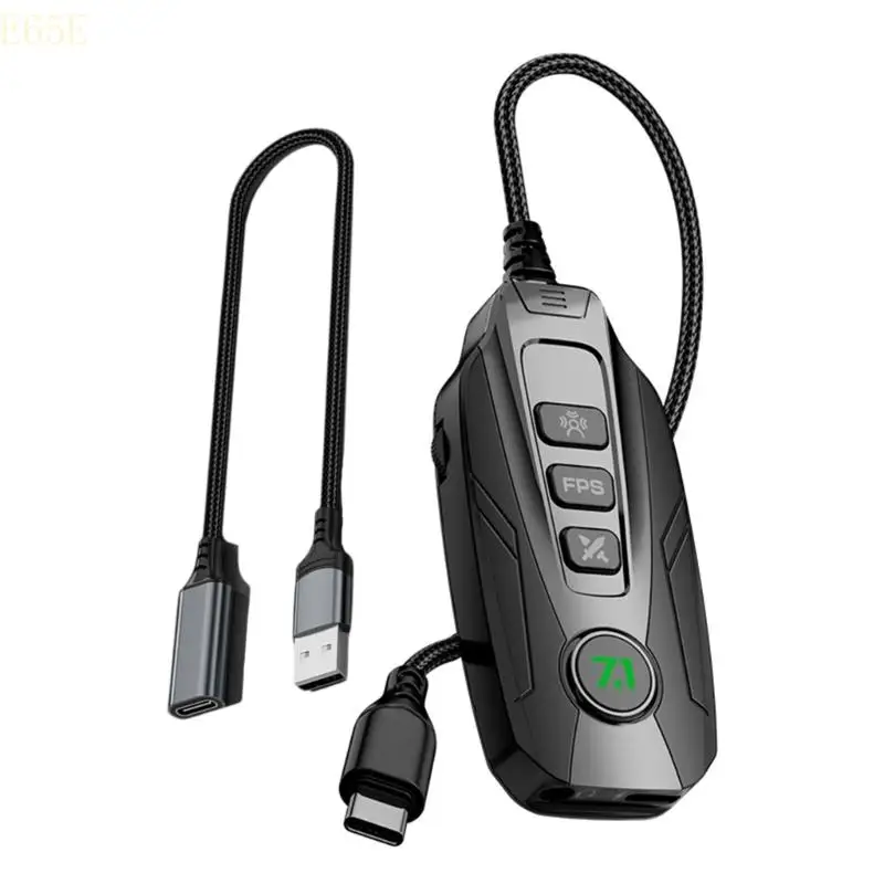 

E65E USB Sound Card7.1 Channel Gaming Sound Card Adapter For Home Entertainment
