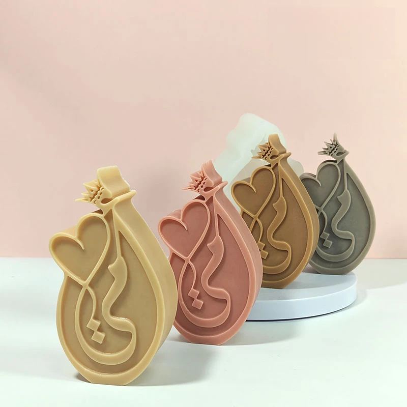 

Heart-Shaped Water Drop Candle Mold - DIY Aromatherapy Wax & Home Decor Silicone Craft Kit