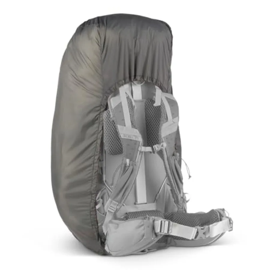 Backpack Rain Cover, Water Proof Cover for Hiking and Backpacking Packs 30 to 105 Liters, Elastic Cinch, Integrated Stuff Pocke