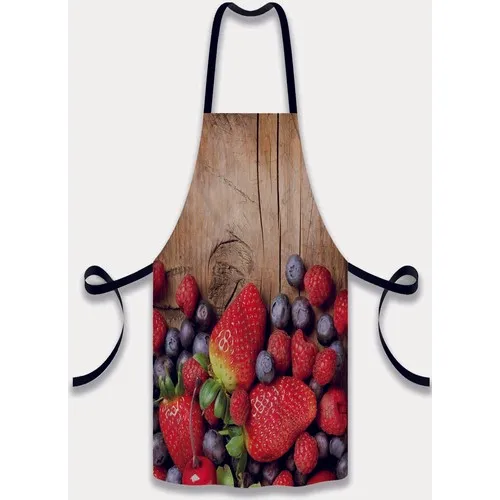 Else Carpet Else Board Strawberries Pattern Fabric Chef Dish Kitchen Apron and Towel