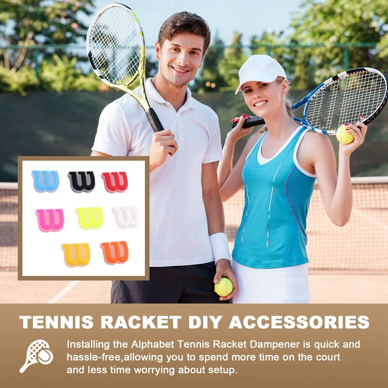 Alfabet Tennis Demper Siliconen Tennisracket Demper Tennisracket Demper Tennisracket Accessoires