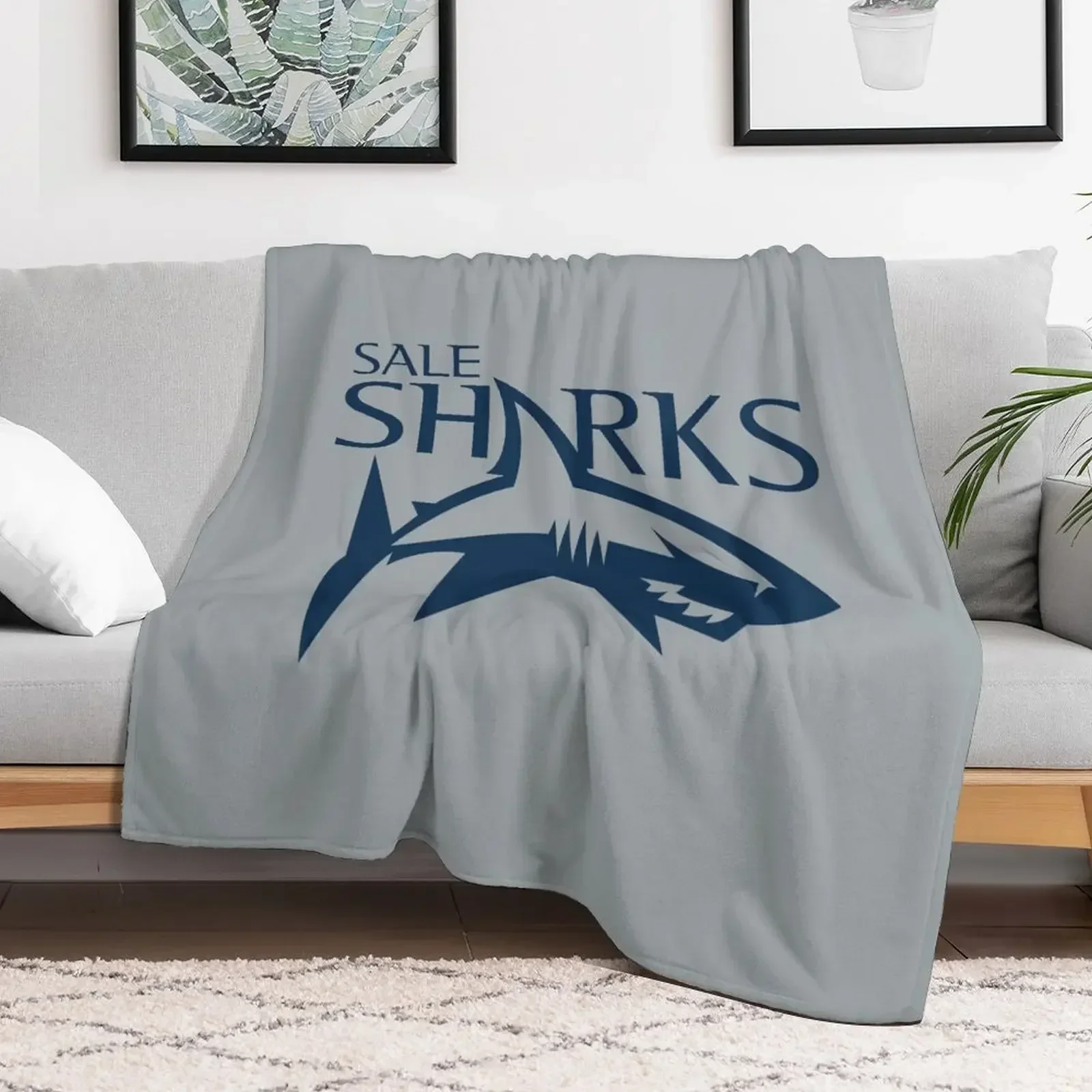 

The Sale Sharks Throw Blanket for winter Flannel Fabric Personalized Gift Blankets Beach Large Plaid Blankets