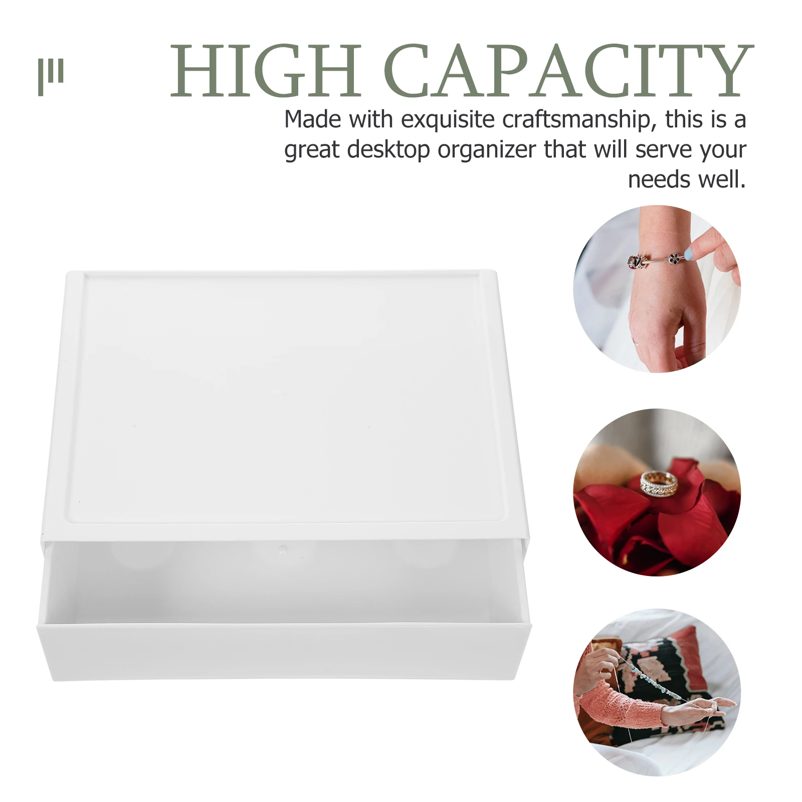 

Stackable Desktop Drawer Organizer For Office Supplies Cosmetics Jewelry Plastic Drawer Box Multi-Function Desk Organizer