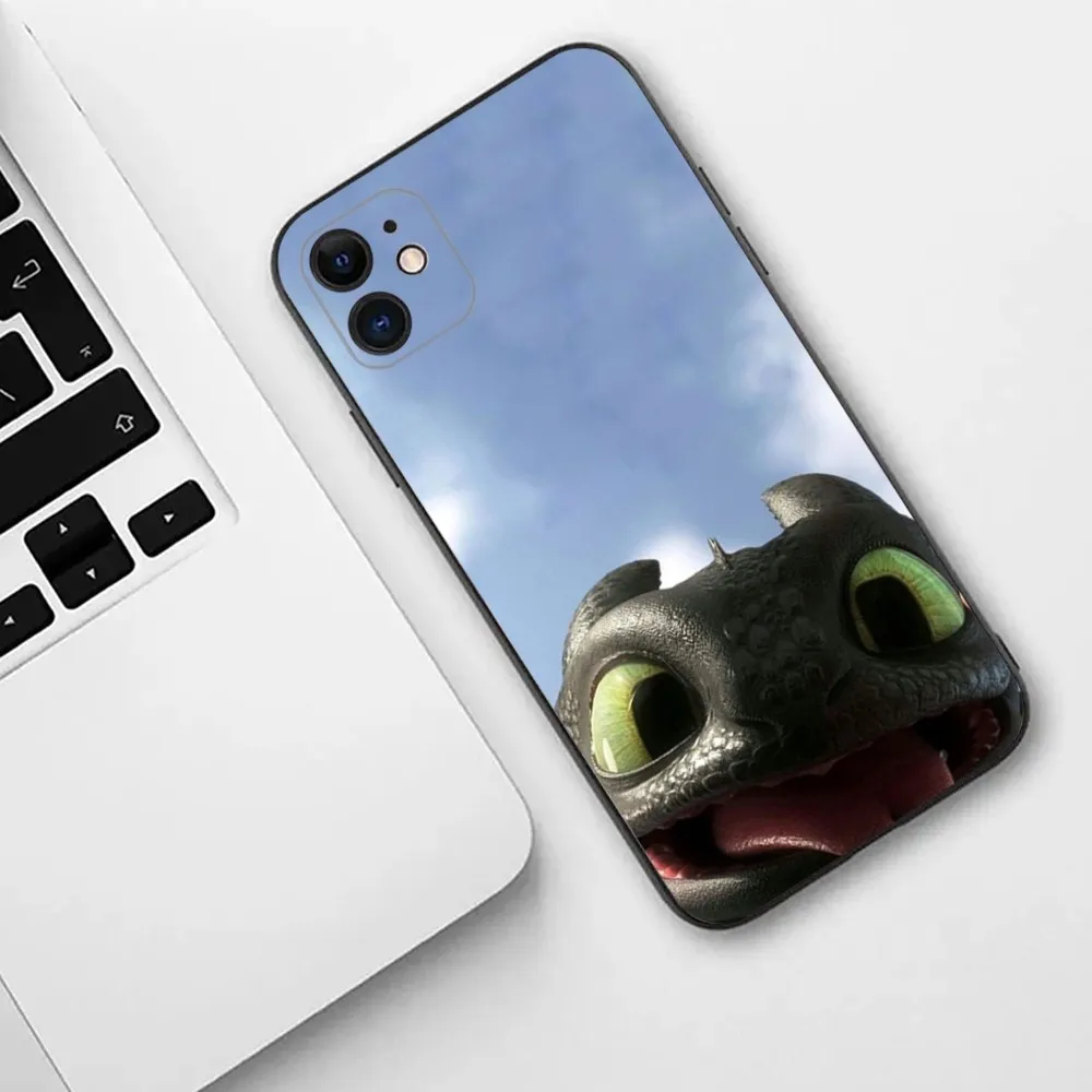 T-Toothless Fury Dragon  Phone Case For iPhone 15,14,13,12,11,Plus,Pro Max,XS,X,XR,SE,Mini,8,7 Soft Silicone Cover