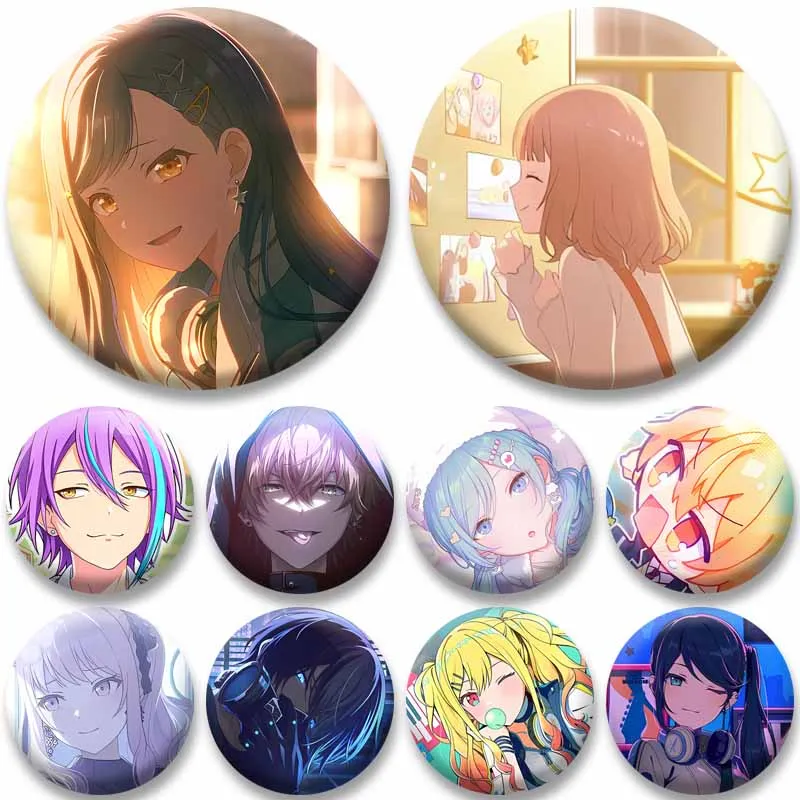 Cartoon Game Series PJSK Project Sekai Soft Button Pin Backpack Collar Jewelry Decor Creative Cute Hoshino Momoi Badge XMAS Gift
