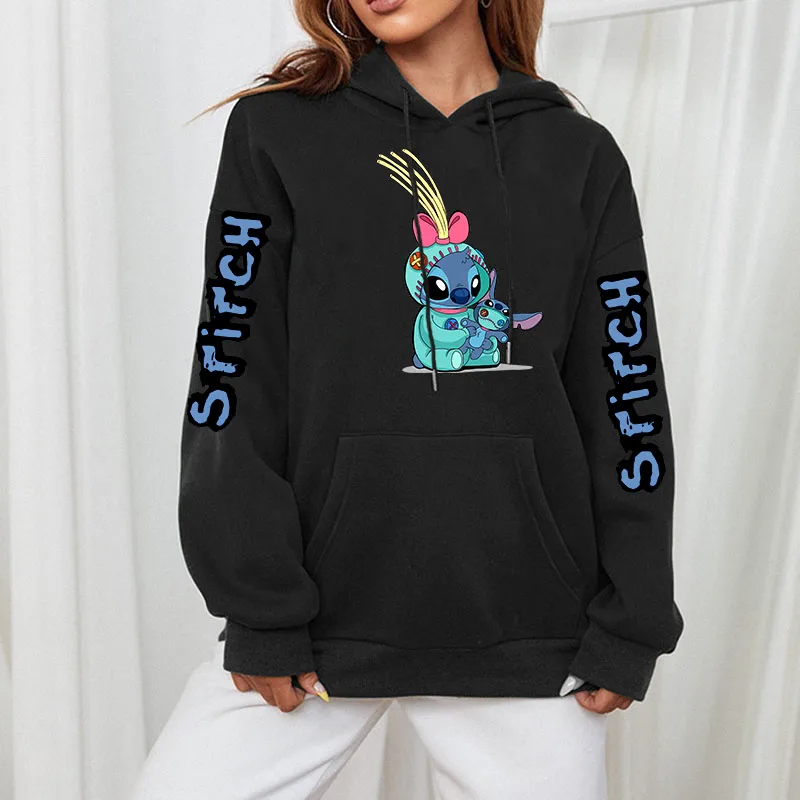 

Stitch Disney Hoodie Y2k Clothes Hooded Shirt Woman Clothes Long Sleeve Stitch Women's Sweatshirt Harajuku Y2k Hoodie Clothes