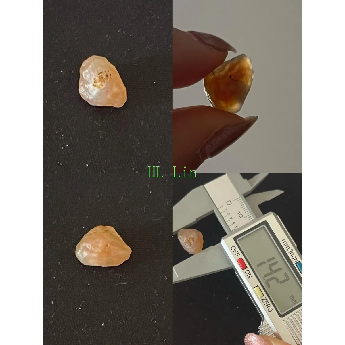 Jade Tone Candy Agate in Glass Vial, 10-15mm Natural Unpolished, Crystal Clear, Collectible Collection.Candy Agate