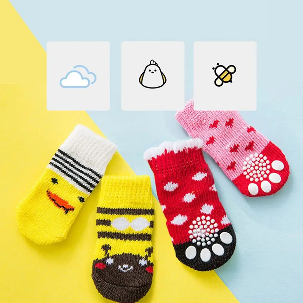 soles Not easy to fall off Resilient Universal for cats and dogs Multi-style Dog socks Pet socks Cotton socks Pet supplies