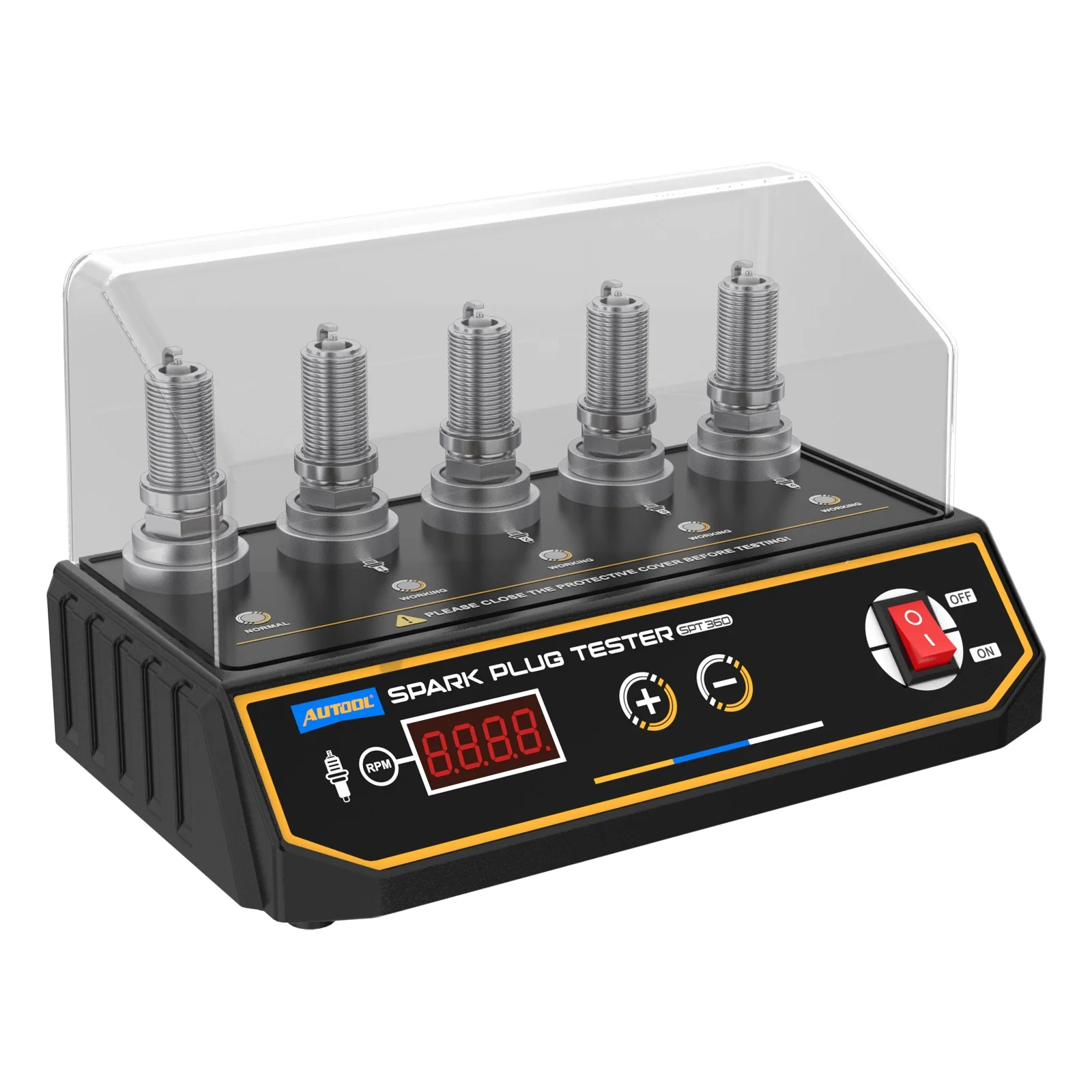 AUTOOL SPT360 Auto Zündkerze Tester Zündung Tester 220 V/110 V Automotive Diagnose Werkzeug 5 Loch Zündkerze Analysator auto Werkzeug – Detail 13